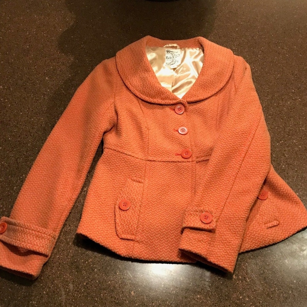 Trademark Tulle Original Clothing Pea Coat Sz S